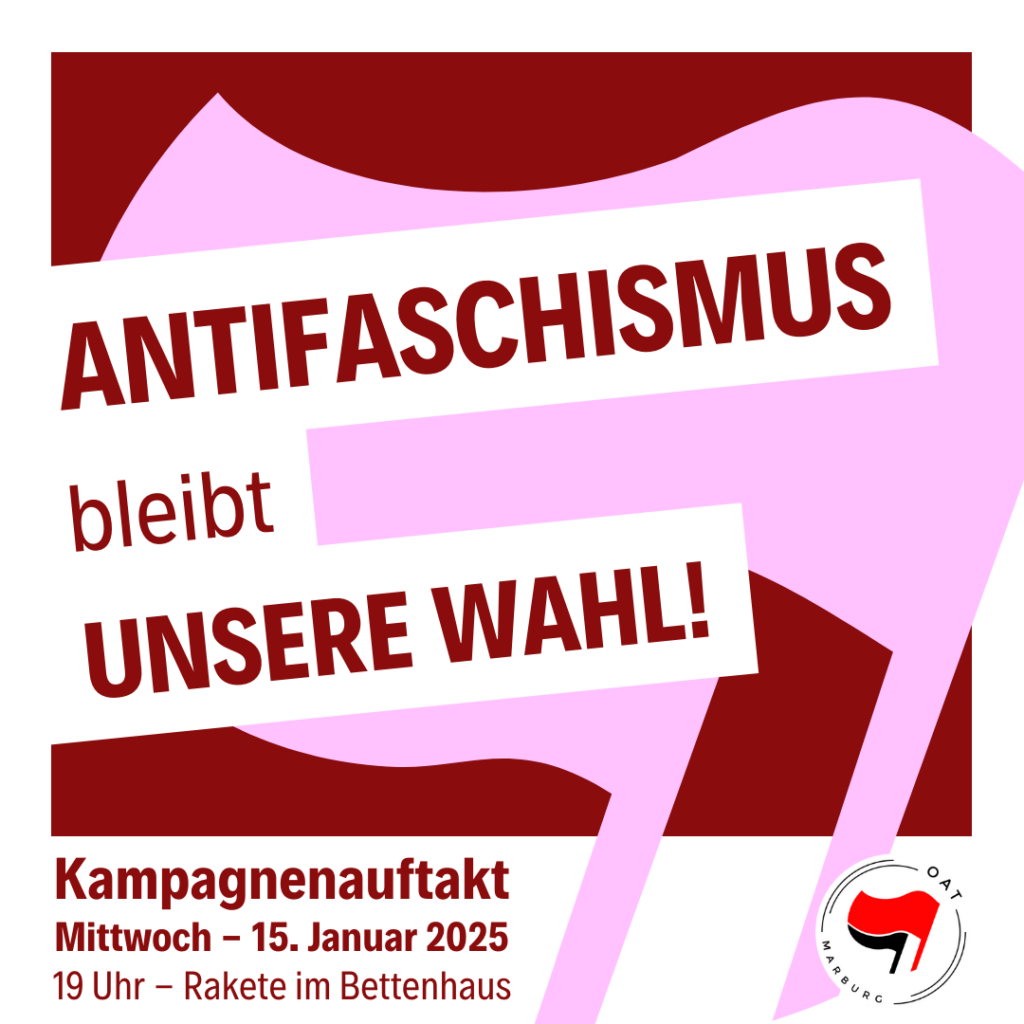 Antifaschismus bleibt unsere Wahl!